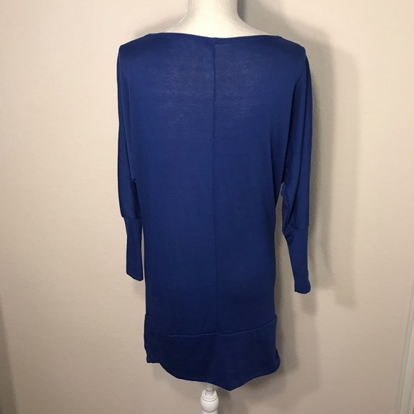 Leggings Queen USA blue long sleeve shirt dress size medium - Picture 8 of 9